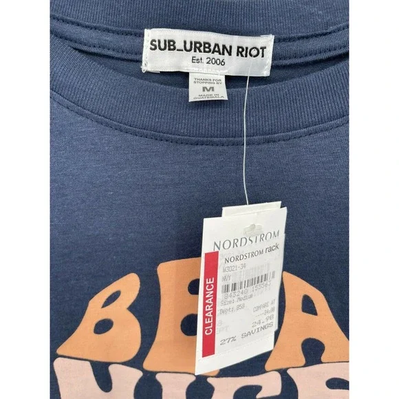 SUB_URBAN RIOT - Be A Nice Human Graphic Tee Size Medium - Picture 5 of 6